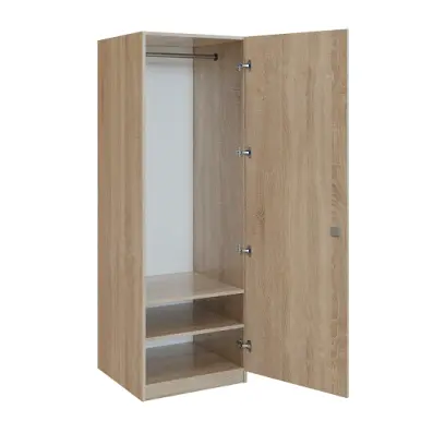 Q 13-60 skříň šatní, 1-dvéřová, 600x600x1800mm, dub bardolino